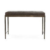 Malo Leather Bench - Cocoa Brown