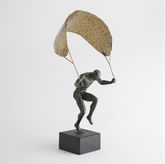PARAGLIDING MAN-BRONZE