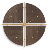 Walnut Elegance Wall Clock
