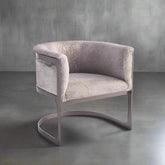 REGAN BARREL LEATHER CHAIR