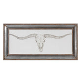 Western Skull Mount Framed Print - Hedi's Furniture