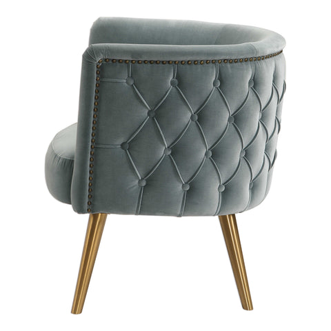 Haider Accent Chair, Slate Blue - Hedi's Furniture