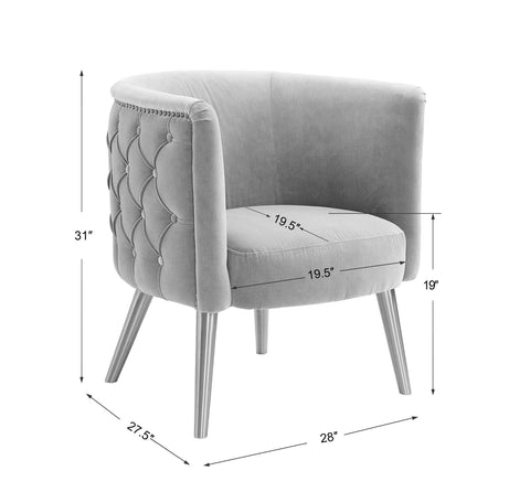 Haider Accent Chair, Slate Blue - Hedi's Furniture