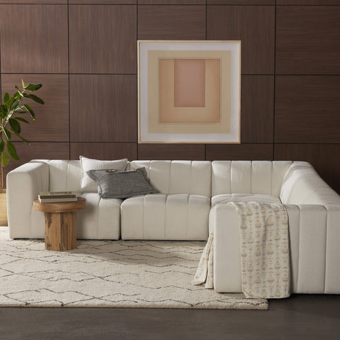 Langham Channeled Sectional/5 Pieces.