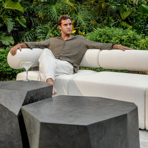 Parra Outdoor Side Table, Slate