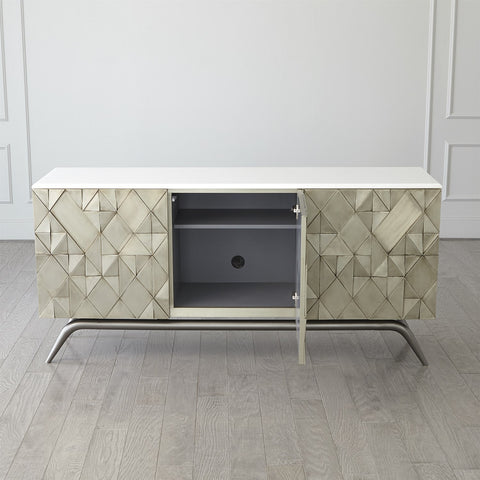 Triangle Cabinet-Silver