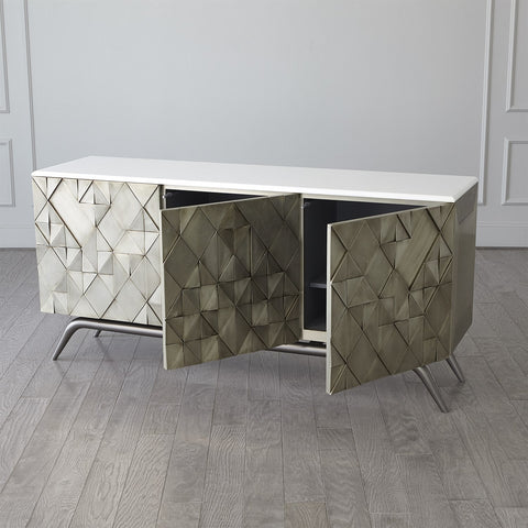 Triangle Cabinet-Silver