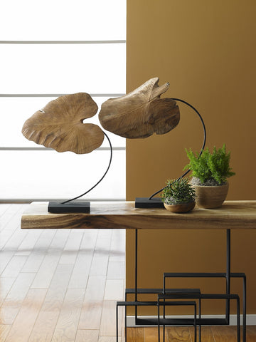 Carved Leaf Sculpture SM - Hedi's Furniture