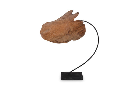Carved Leaf Sculpture LG - Hedi's Furniture