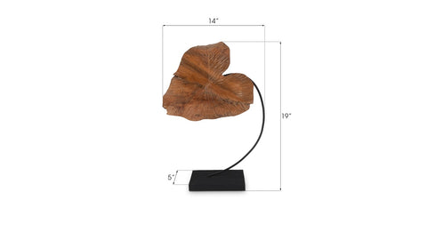 Carved Leaf Sculpture SM - Hedi's Furniture