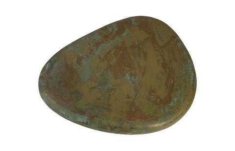 Wedge End Table, Lichen Finish