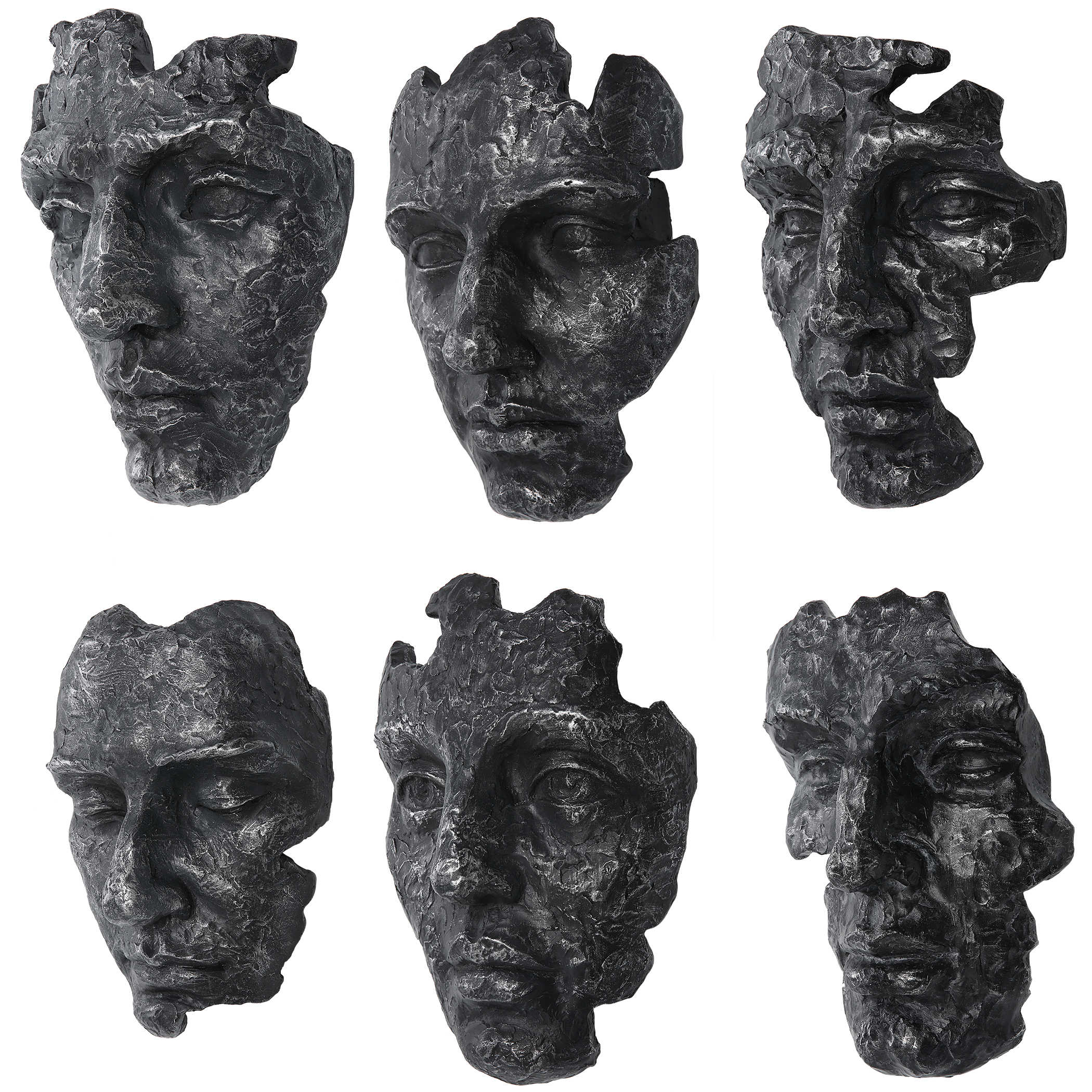 SELF-PORTRAIT WALL DECOR, GRAY, S/6 - Hedi's Furniture