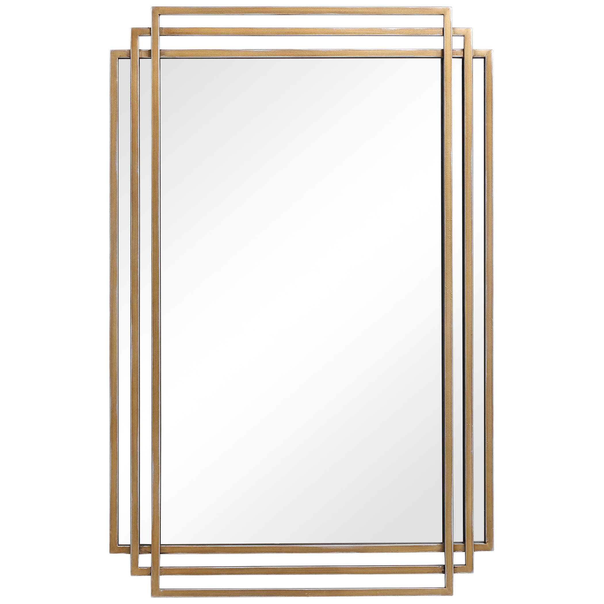 AMHERST MIRROR, GOLD - Hedi's Furniture