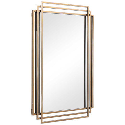 AMHERST MIRROR, GOLD - Hedi's Furniture