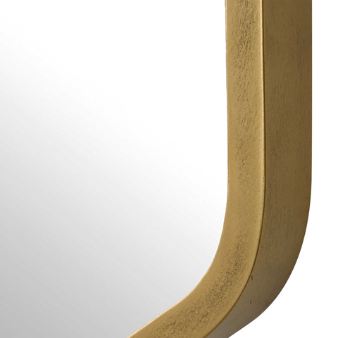 Linneah Large Mirror, Gold - Hedi's Furniture