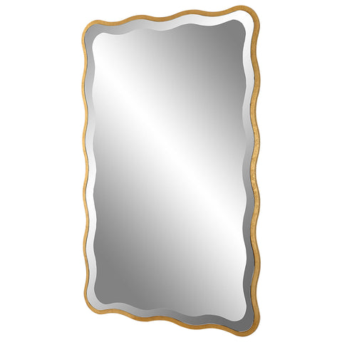 Aneta Mirror, Gold - Hedi's Furniture