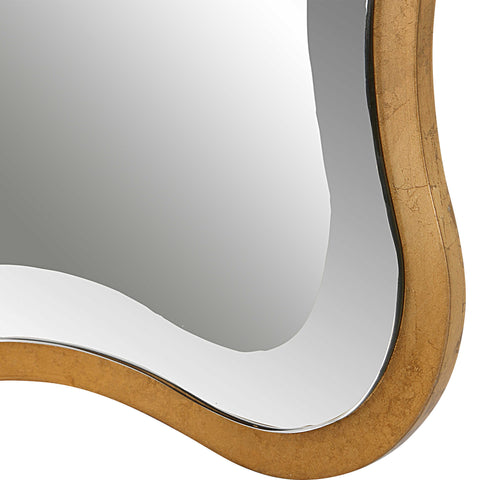Aneta Mirror, Gold - Hedi's Furniture