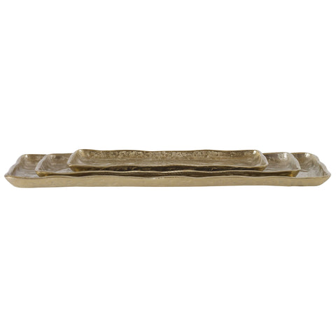Artisan Tray, Set of 3-Antique Gold - Hedi's Furniture