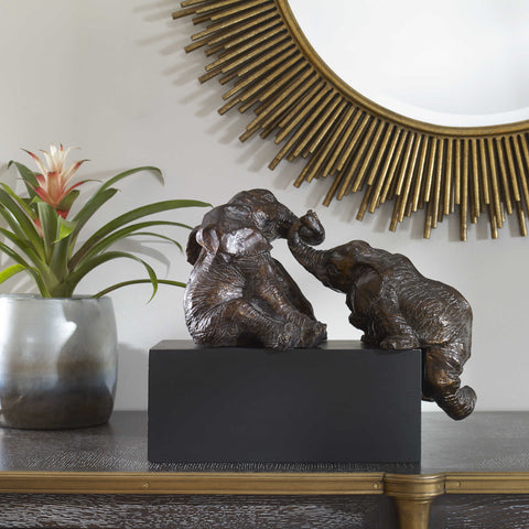 PLAYFUL PACHYDERMS FIGURINE - Hedi's Furniture