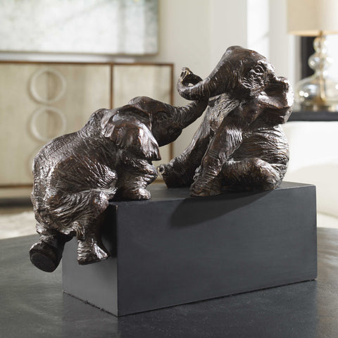 PLAYFUL PACHYDERMS FIGURINE - Hedi's Furniture