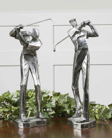 Practice Golf Shot Figurines, Set of 2 - Hedi's Furniture