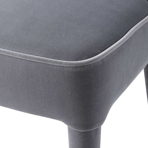 Brie Armless Chair in Gray - Hedi's Furniture