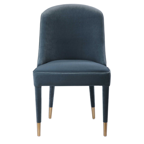 Brie Armless Chair in Blue - Hedi's Furniture