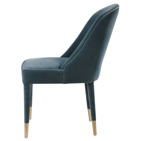 Brie Armless Chair in Blue - Hedi's Furniture