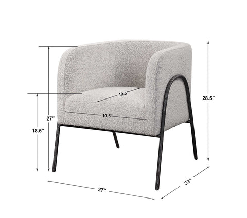 Jacobsen Accent Chair, Gray - Hedi's Furniture