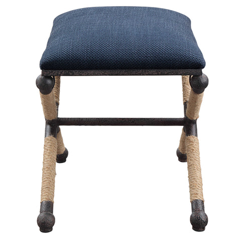 FIRTH SMALL BENCH, NAVY - Hedi's Furniture