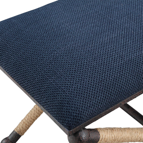 FIRTH SMALL BENCH, NAVY - Hedi's Furniture
