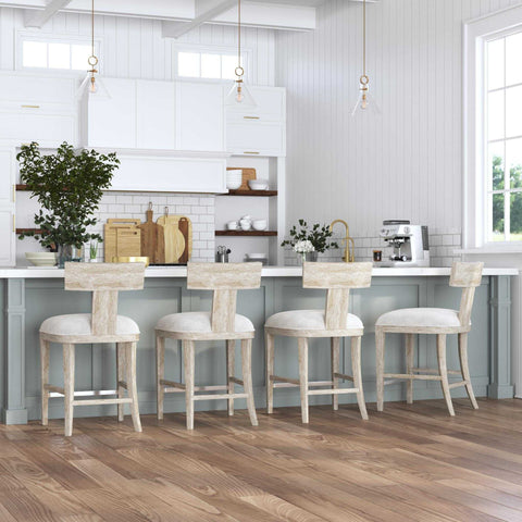 DRIS COUNTER STOOL, WHITE - Hedi's Furniture