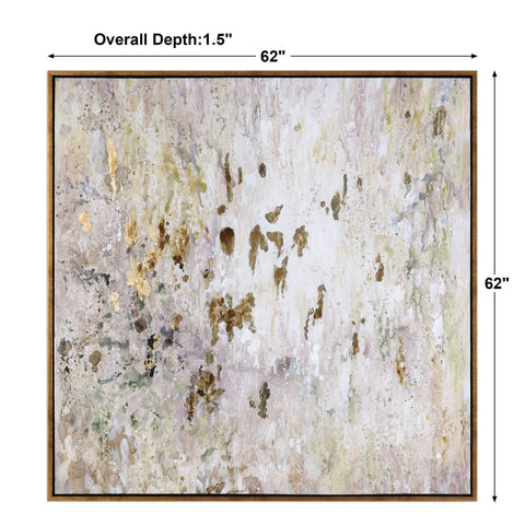 Golden Raindrops Hand Painted Canvas - Hedi's Furniture