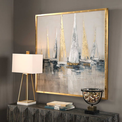 Regatta Hand Painted Canvas - Hedi's Furniture
