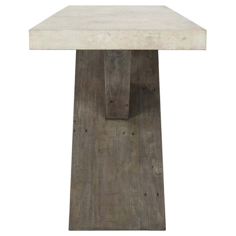 DURANT RECLAIMED PINE 72" CONSOLE TABLE DISTRESSED GRAY/WEATHERED CHALK - Hedi's Furniture