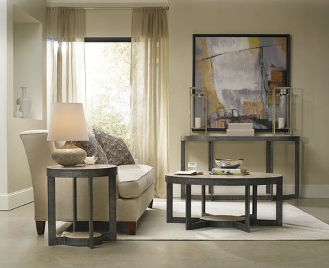 Mill Valley Round End Table - Hedi's Furniture