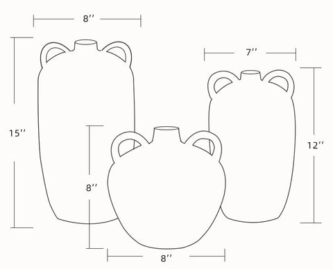 Acanceh Vases - Hedi's Furniture
