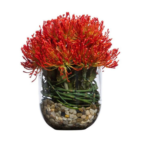 ORANGE PIN CUSHION PROTEA WATER LIKE - Hedi's Furniture